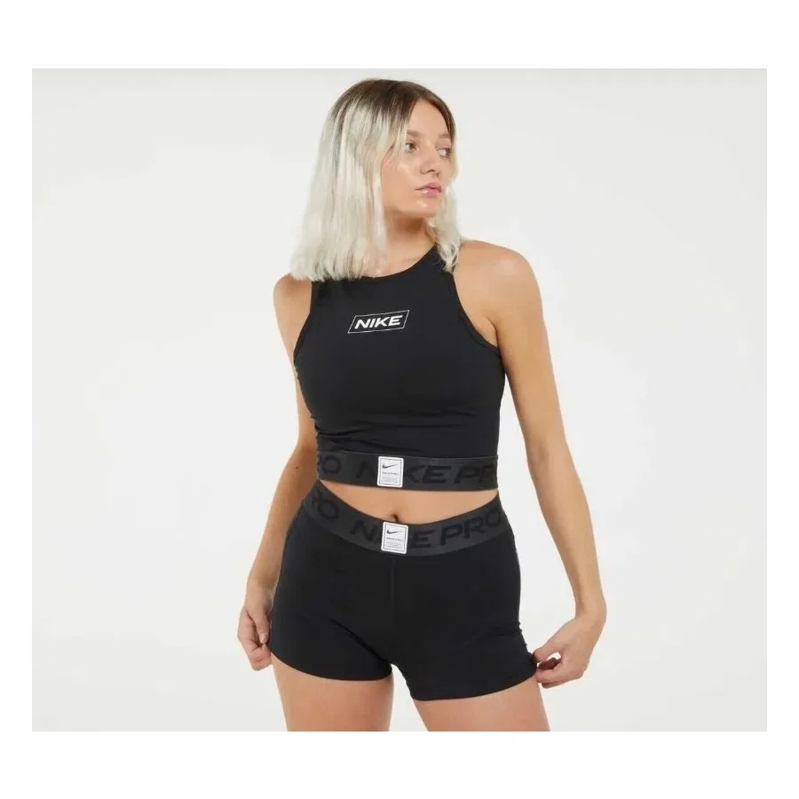Спортивный топ Nike Pro Dri-Fit, Черный — фото 4