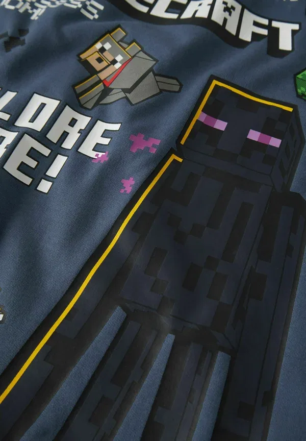 Толстовка с капюшоном, животные, Minecraft, Name It, Vintage Indigo, индиго — фото 3
