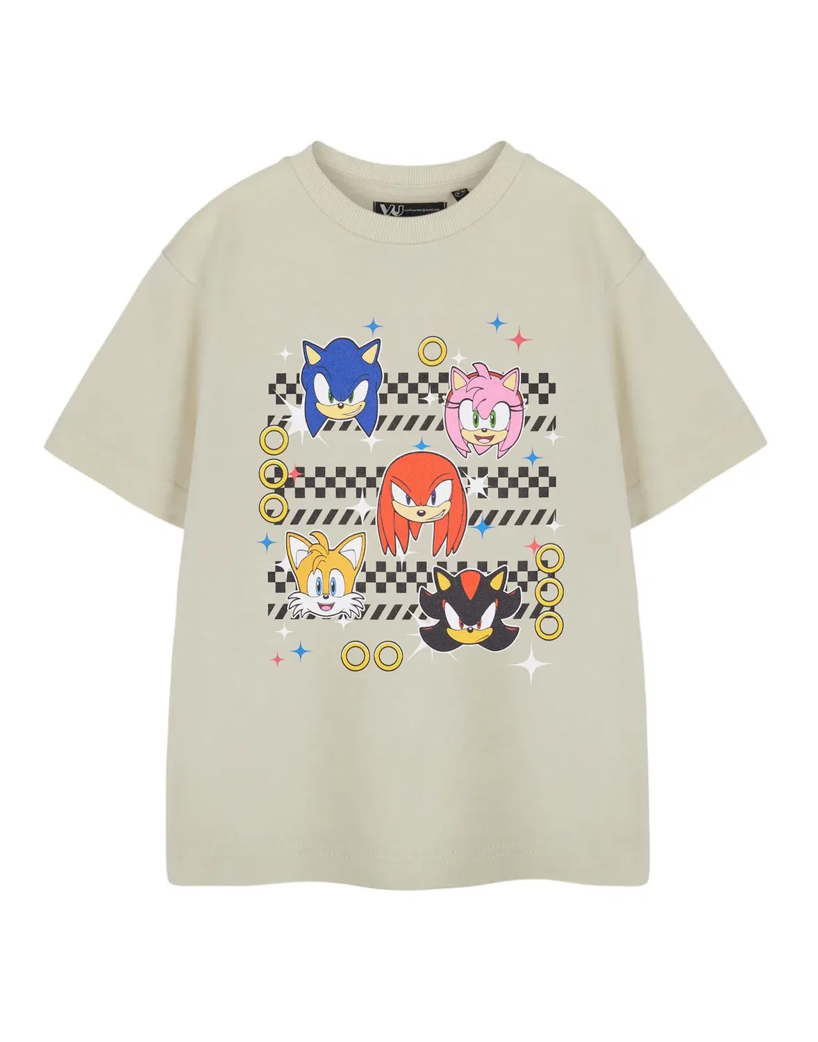 Детская футболка с коротким рукавом Sonic The Hedgehog, Beige