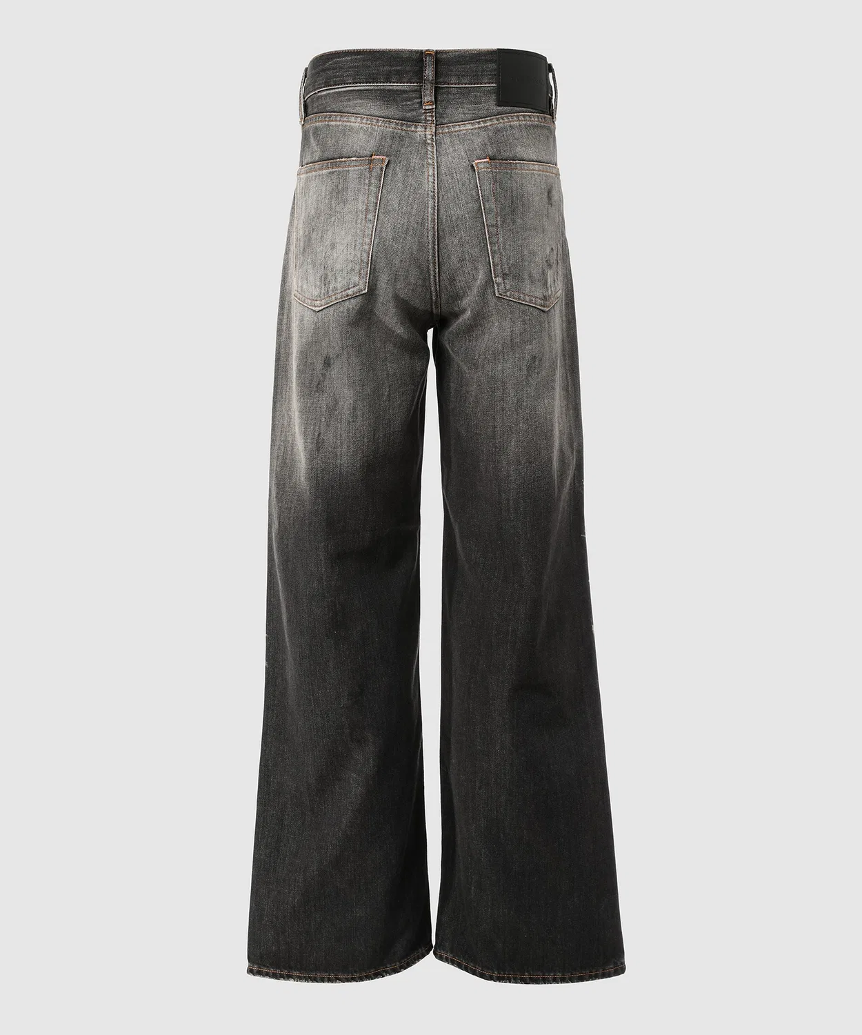 Джинсы с потертостями и росписью 1981 U Black Trafalgar Acne Studios, черный — фото 2
