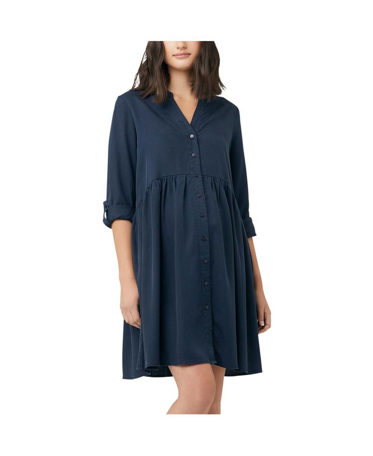 

Платье demi tencel темно-синее Ripe Maternity, синий