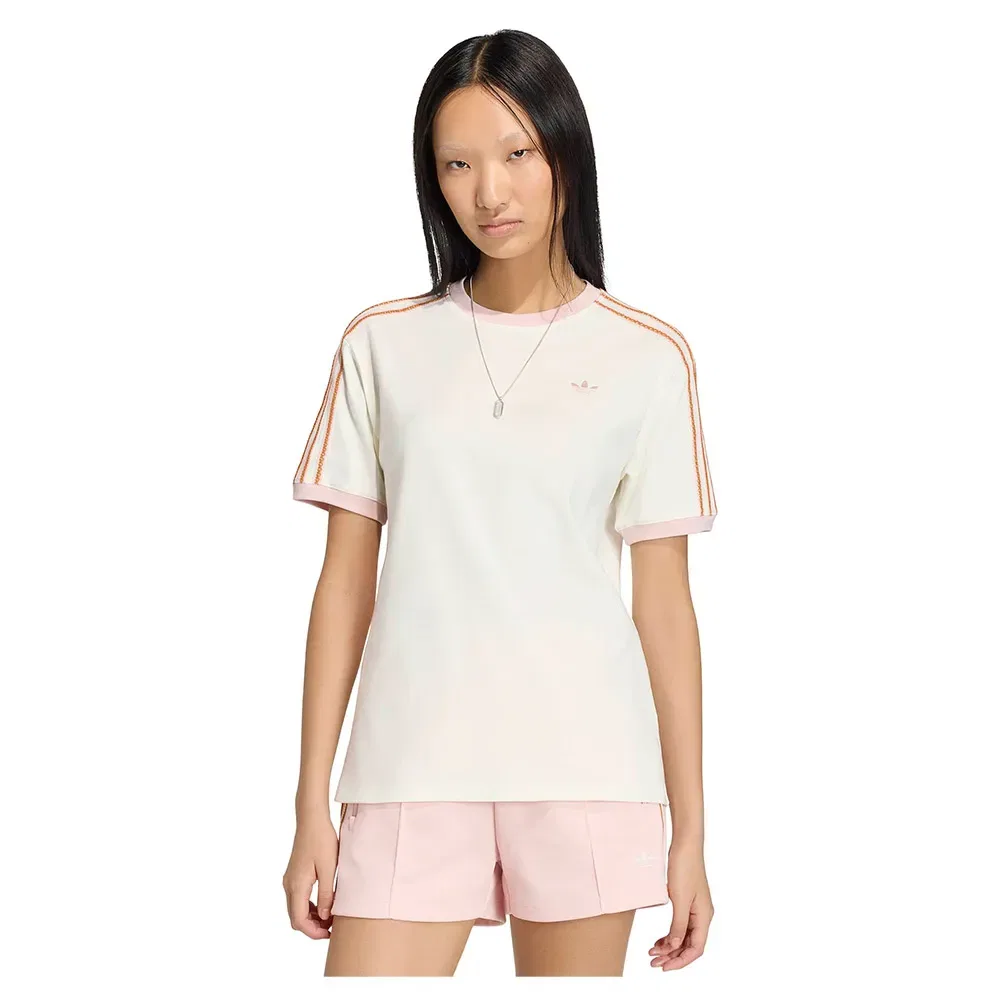 Футболка с коротким рукавом 3 Stripes Adidas Originals, бежевый