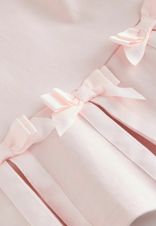 Платье прямого кроя с бантом по низу - повседневное платье Baker By Ted Baker, розовый — фото 3