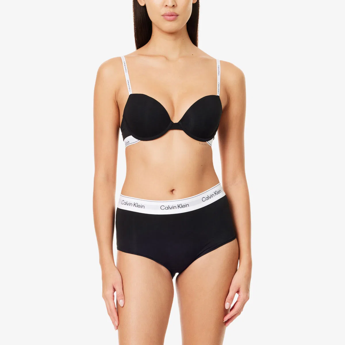 Трусы-шорты icon из хлопково-модального трикотажа Calvin Klein, черный — фото 2