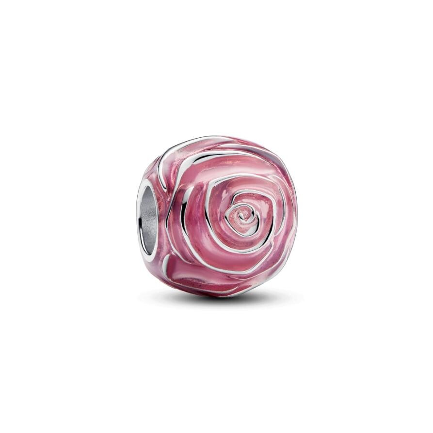 

Шарм Pink Rose in Bloom Pandora, стерлинговое серебро