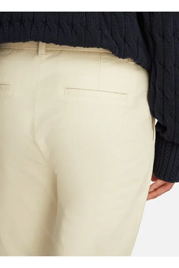Женские брюки чинос из стрейч-хлопка Tommy Hilfiger, Nude Color — фото 2