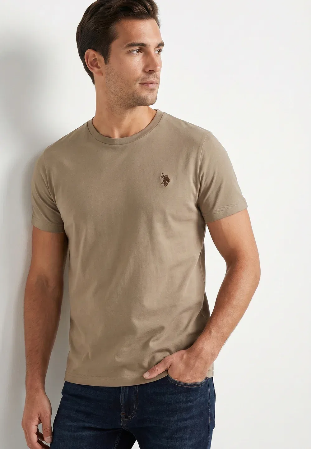 Футболка - базовая футболка U.S. Polo Assn., Cream