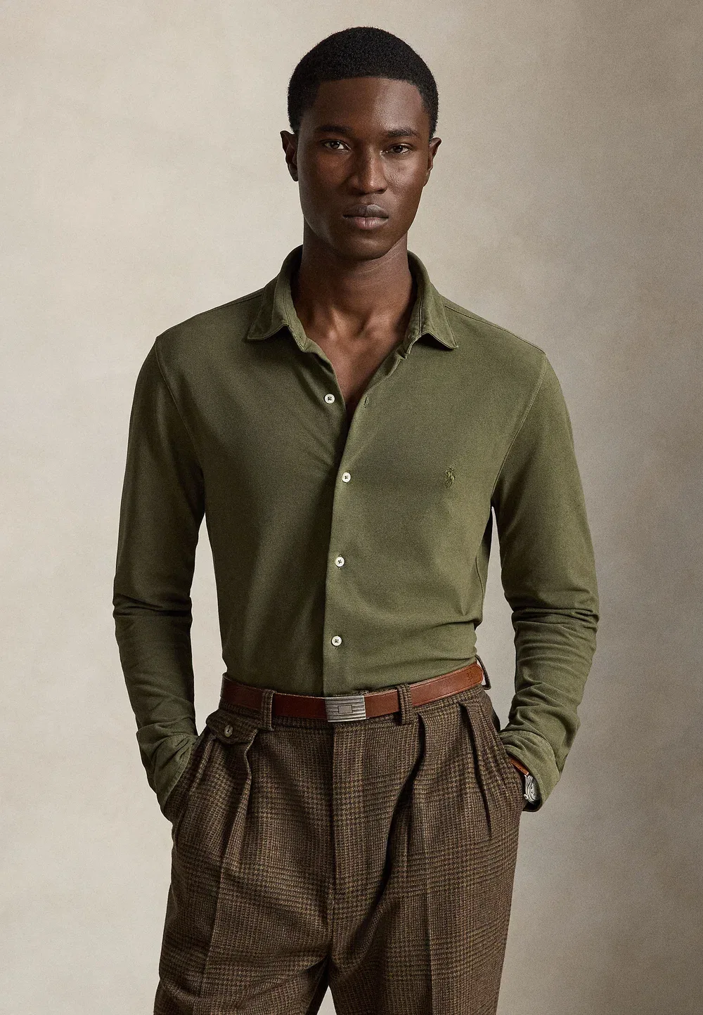 Полулегкая рубашка - рубашка Polo Ralph Lauren, Outdoors Olive