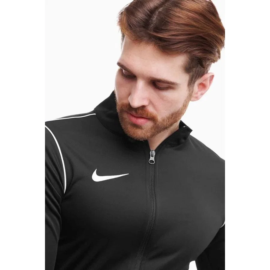 Мужская куртка-свитшот с молнией Dri-FIT Nike, Черный — фото 3