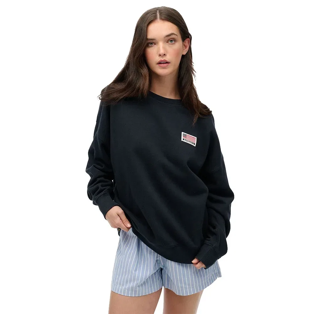 Худи Athletic Relaxed Superdry, синий