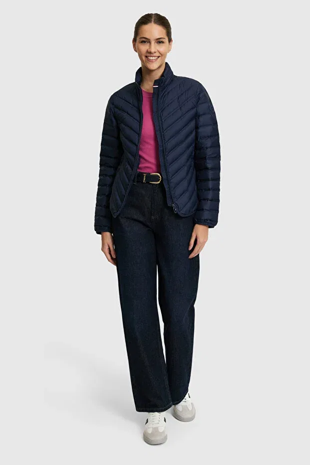 Женское пуховое пальто с длинным рукавом U.S. Polo Assn., Navy Blue — фото 4