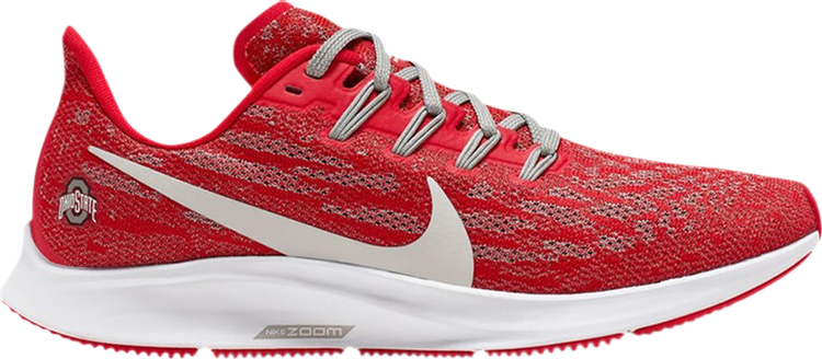 Кроссовки Nike Wmns Air Zoom Pegasus 36 'Ohio State', красный - фото