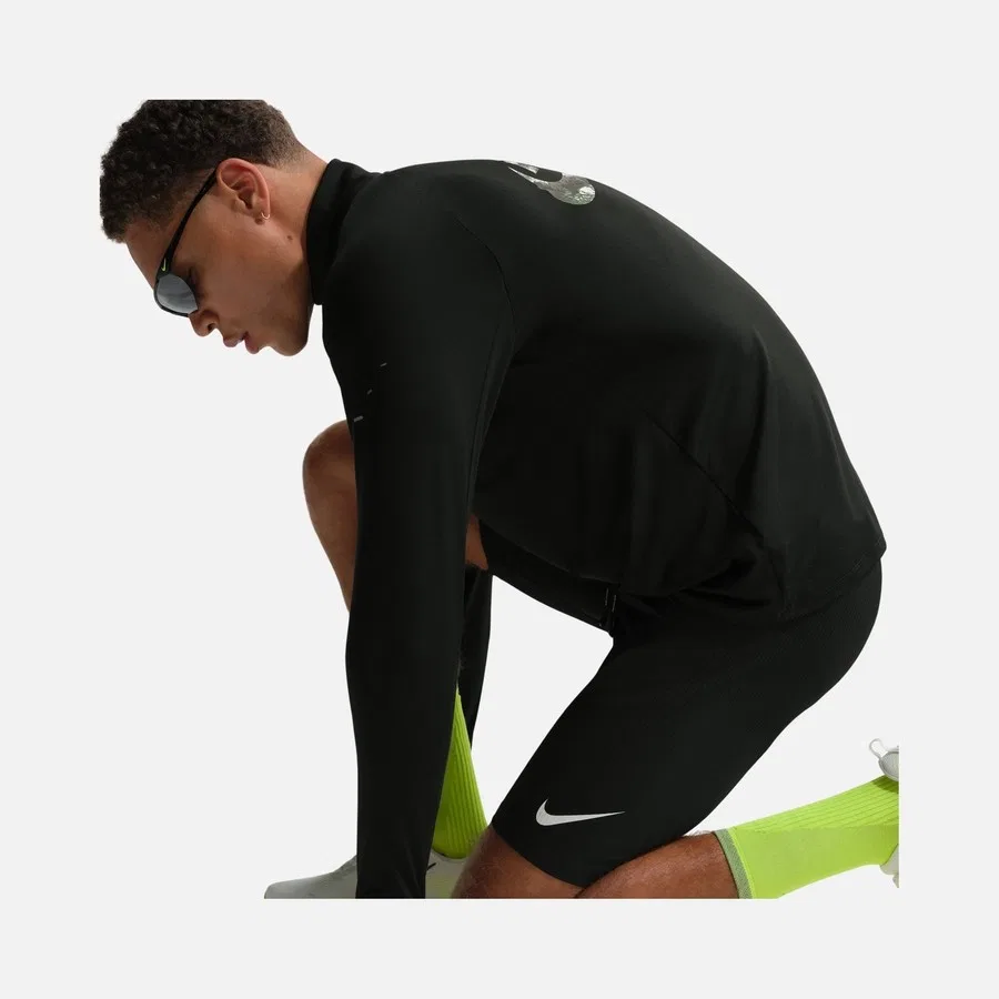 Мужской спортивный свитшот с капюшоном Stride Dri-FIT Realtree Nike, Черный — фото 4