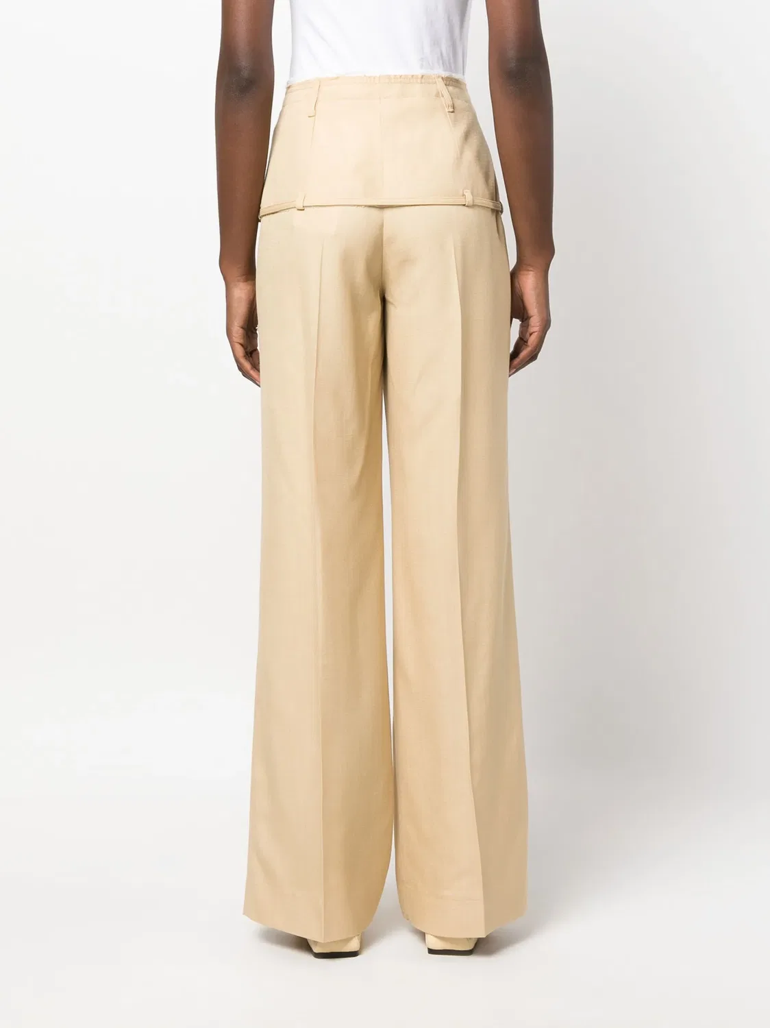 Широкие брюки Le Pantalon Criollo Jacquemus, коричневый — фото 3