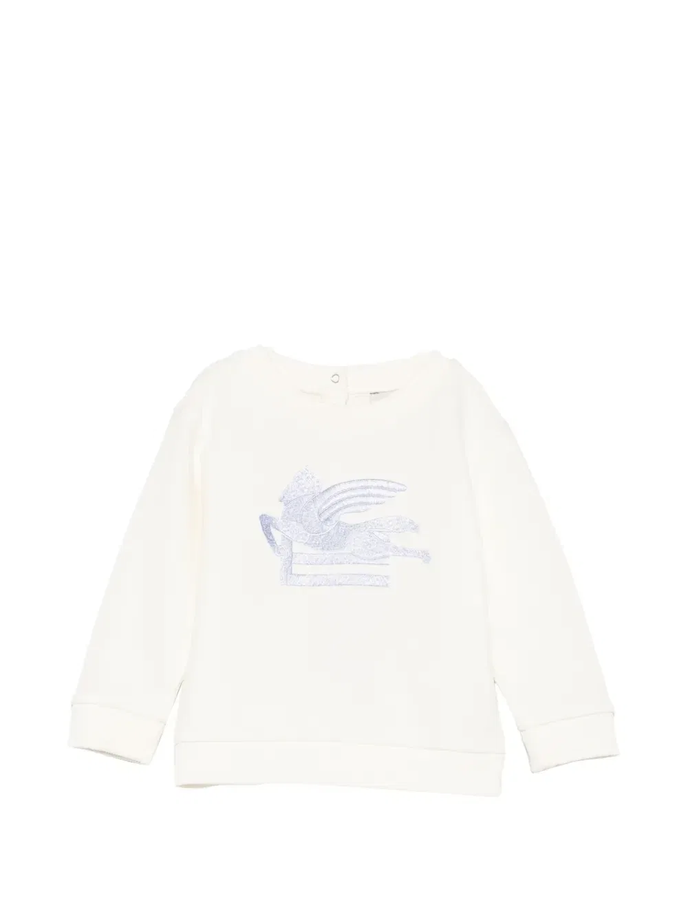 Свитшот с вышивкой Pegaso Etro Kids, бежевый