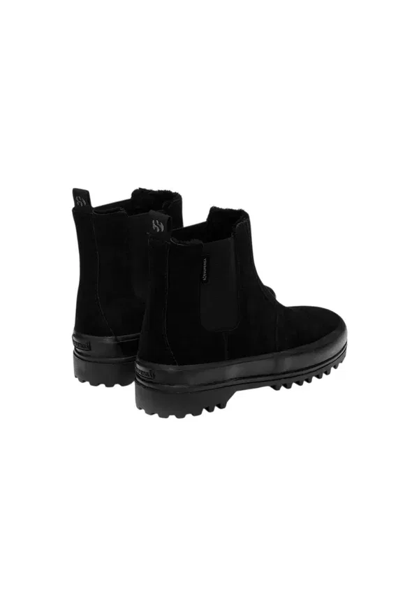 Кроссовки кожаные Baby shoes Superga Black, черный — фото 4