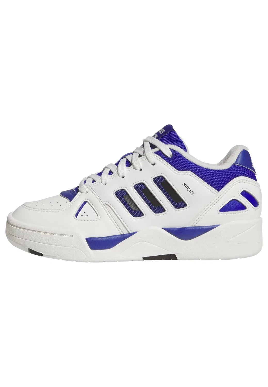 Детские кроссовки для мальчиков с замшевым верхом Midcity Low Adidas, Core White Semi Lucid Blue Core Black