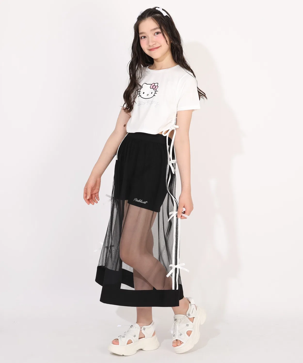 Детская футболка с коротким рукавом и принтом Sanrio PINKHUNT, Другой — фото 3