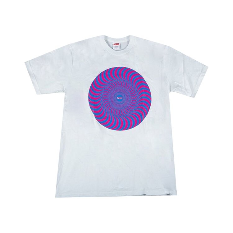 

Футболка Supreme x Spitfire Classic Swirl T-Shirt 'White', белый