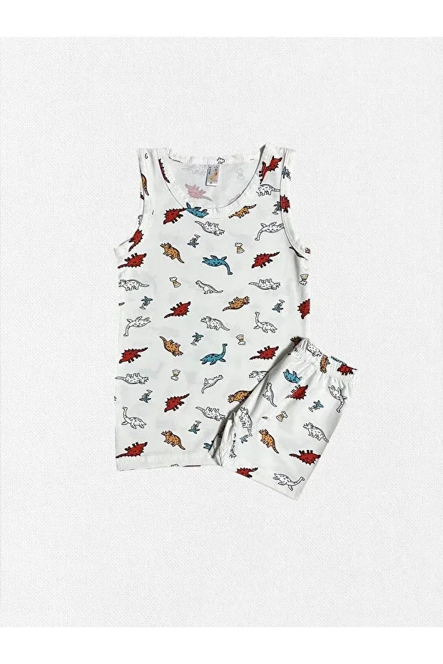Детский комплект нижнего белья для мальчиков с принтом Elmas Kids, White — фото 2