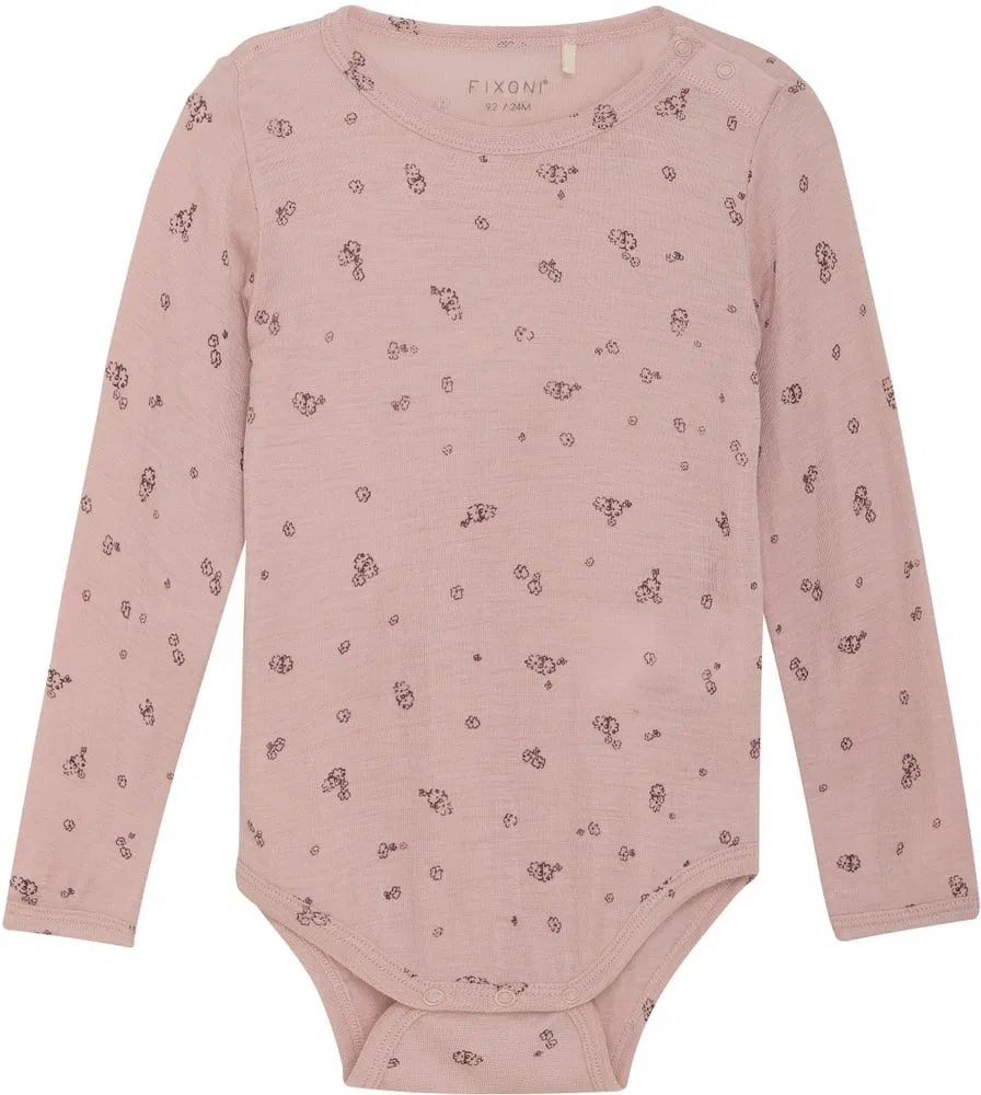 Боди с длинным рукавом Body LS Fixoni, розовый