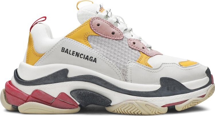 Кроссовки Balenciaga Wmns Triple S Trainer White Yellow, белый