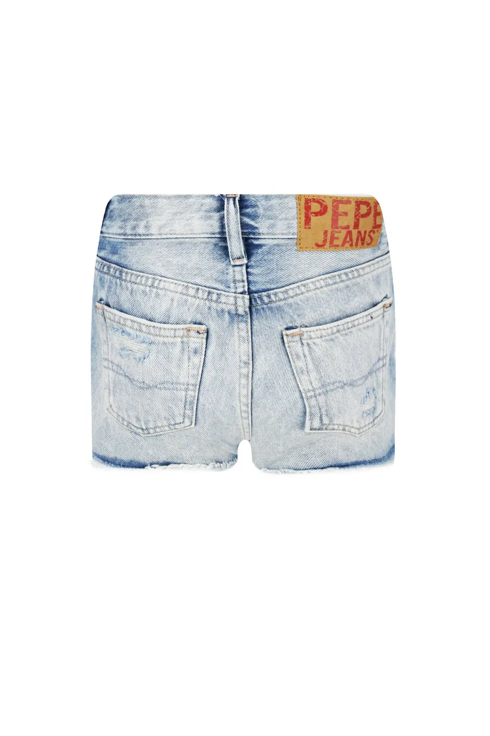 Шорты из денима Ivy Destroy Pepe Jeans London, Blu — фото 2