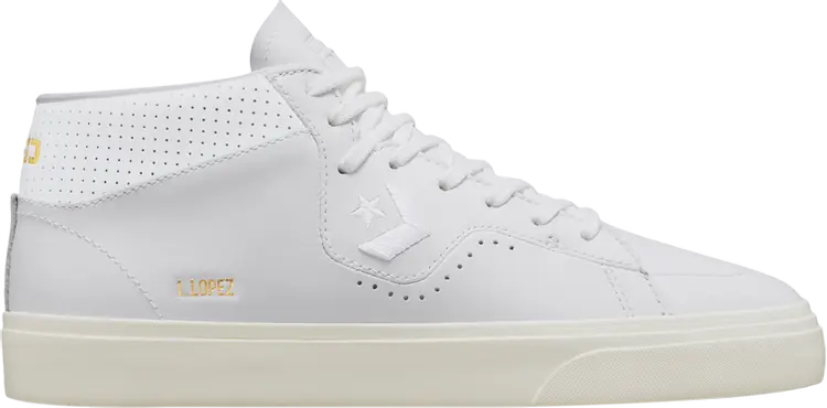 

Кеды Converse Louie Lopez Pro Mid Mono Leather - White Egret, белый
