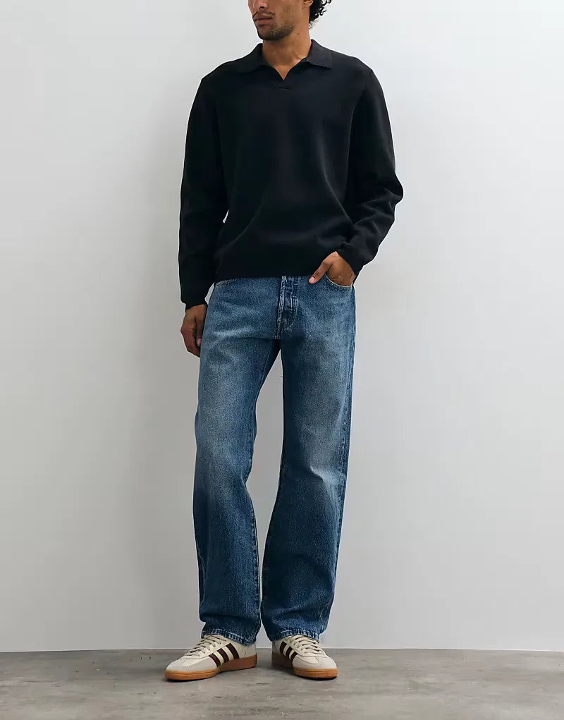 Джинсы Levi's 501 свободного кроя, средне-синий
