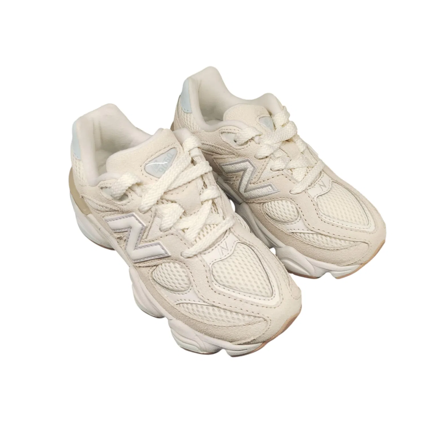 Детские кроссовки для мальчиков с амортизацией 9060 New Balance, Beige — фото 2