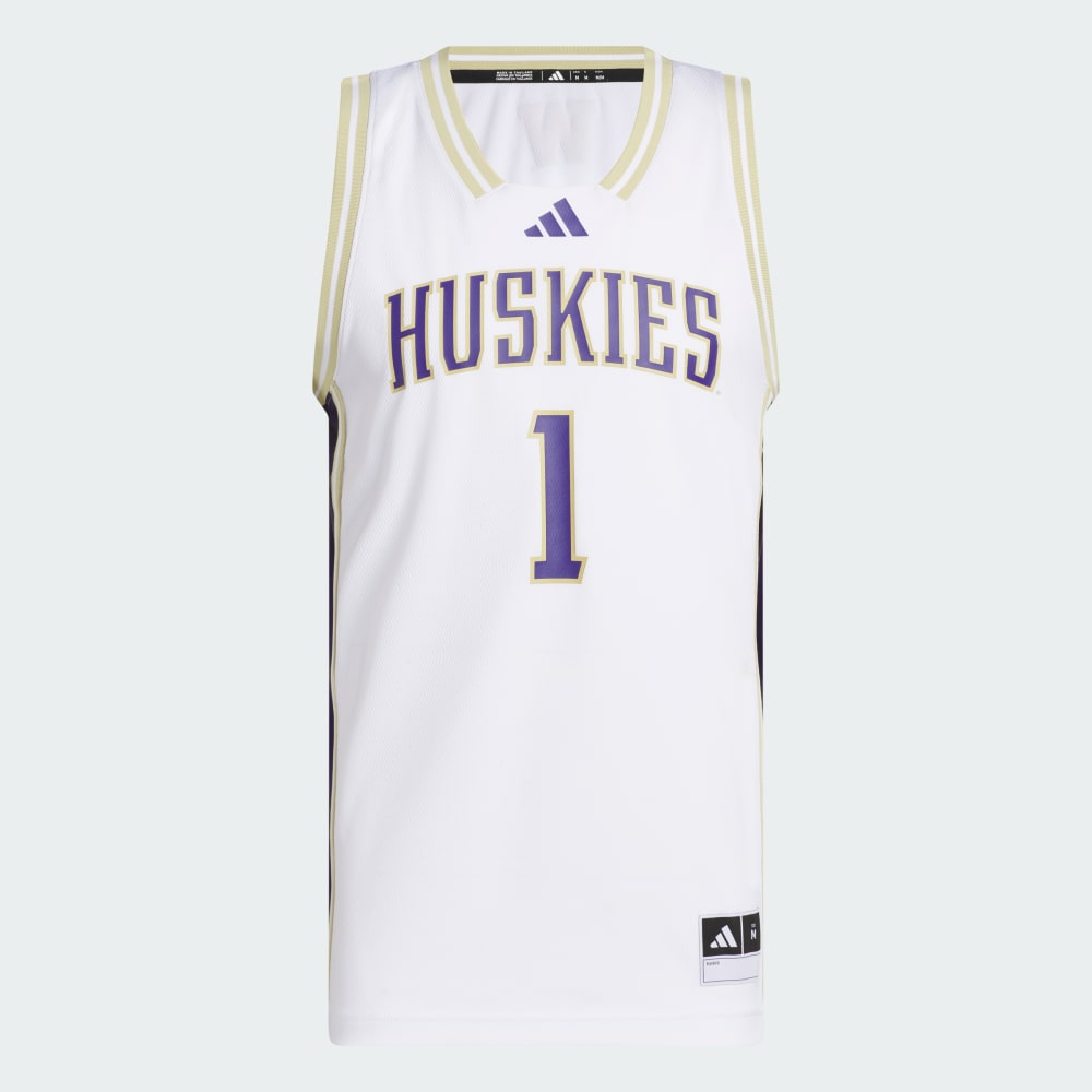 Джерси Adidas Washington Huskies Home Swingman Jersey, белый — фото 4