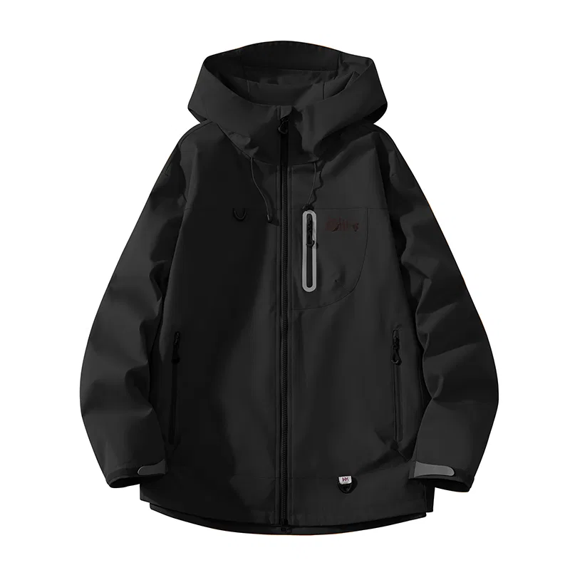 Детская куртка с капюшоном Tonlion, Цвет: Outdoor Windproof Jacket Beige — фото 3