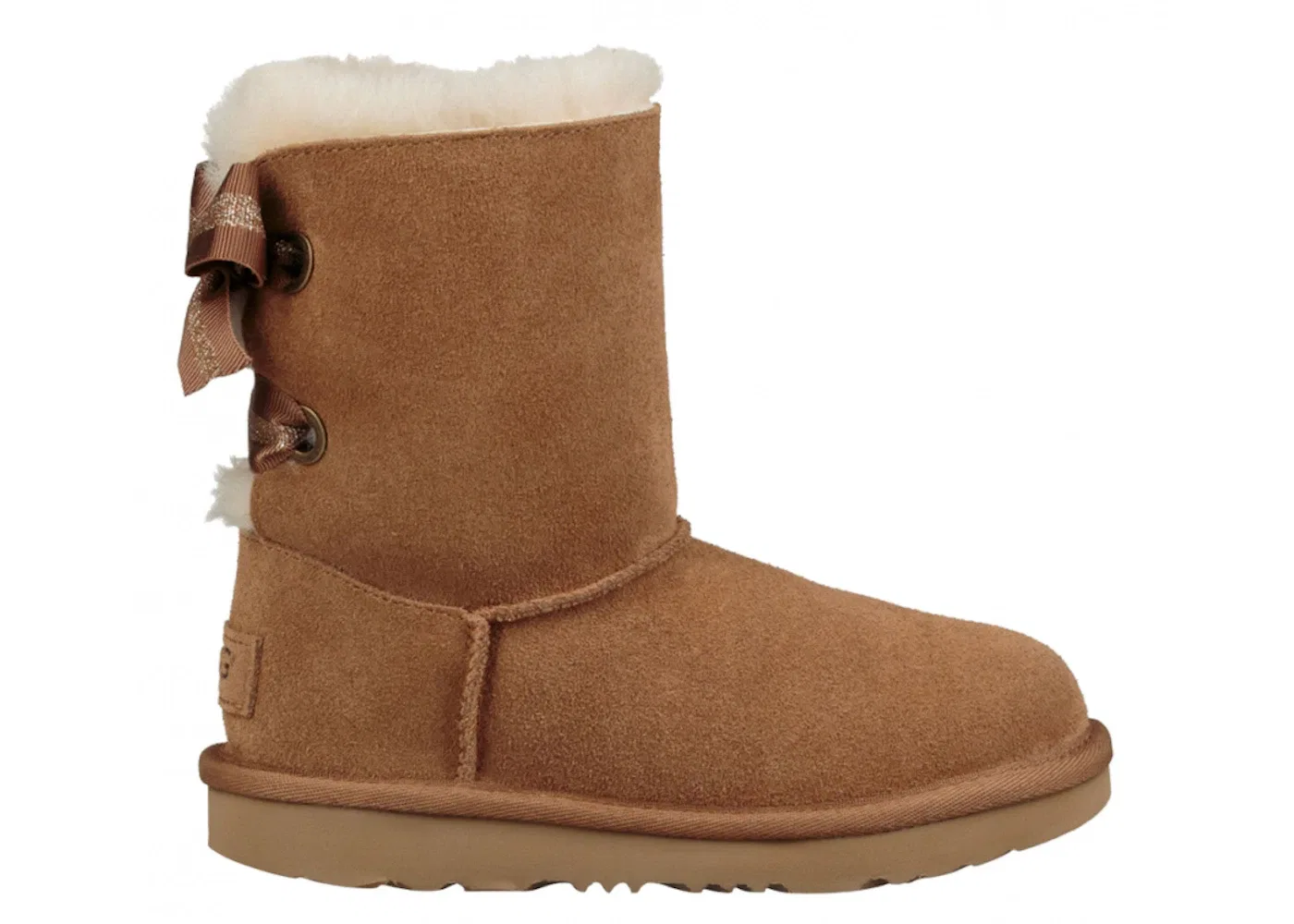 Детские сапоги с бантом UGG Bailey Bow II Boot, Chestnut