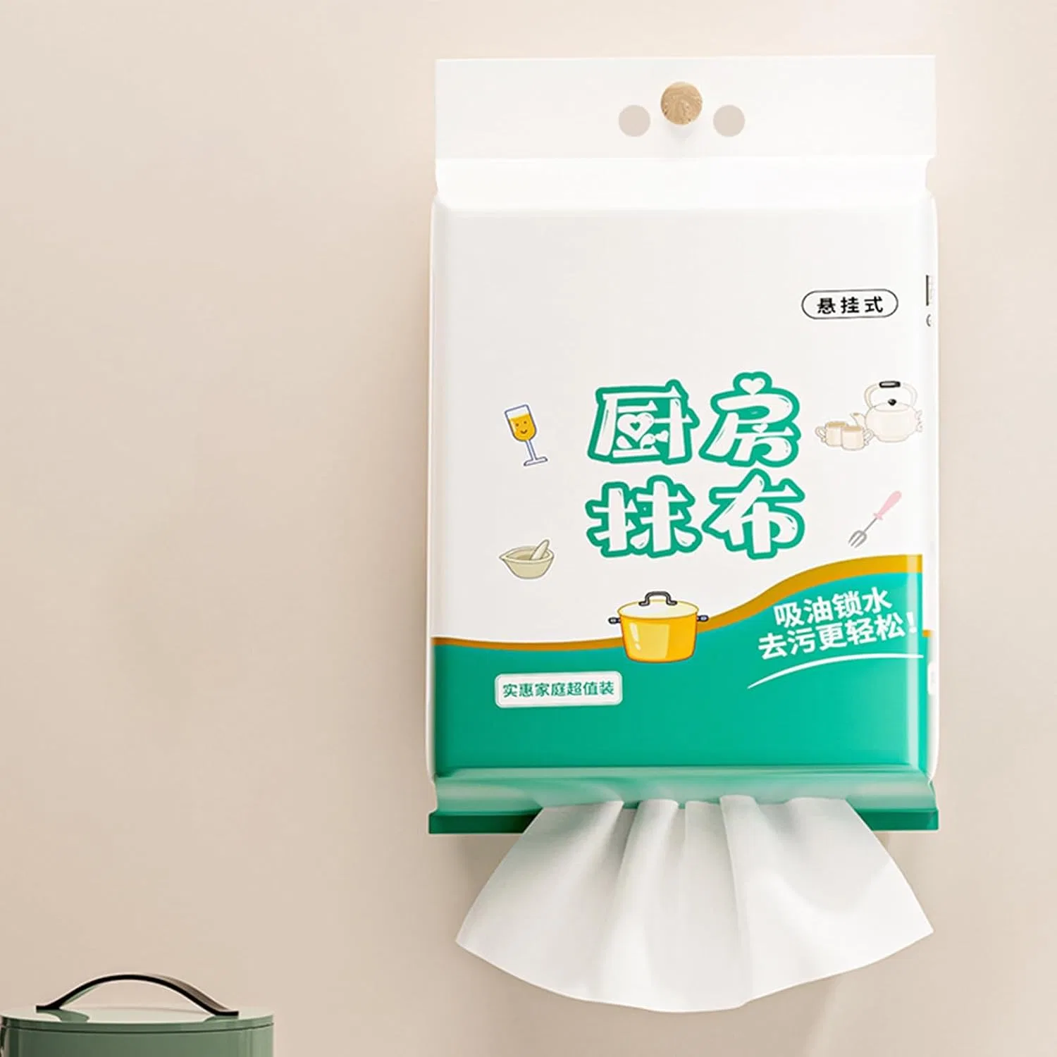 Настенные кухонные салфетки Wpsagek, 120 листов, 300 г, Pure White — фото 3