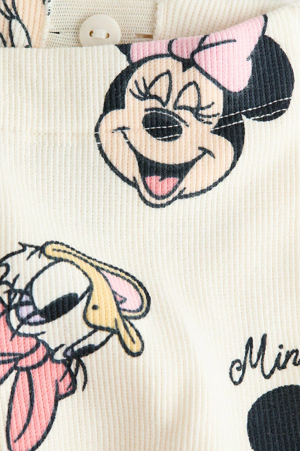 Хлопковый комплект из 2 предметов с принтом H&M, Cremefarben/Minnie Maus — фото 2