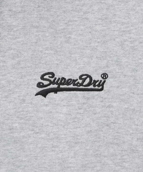 Худи базовое, Superdry, светло-серый меланж — фото 3