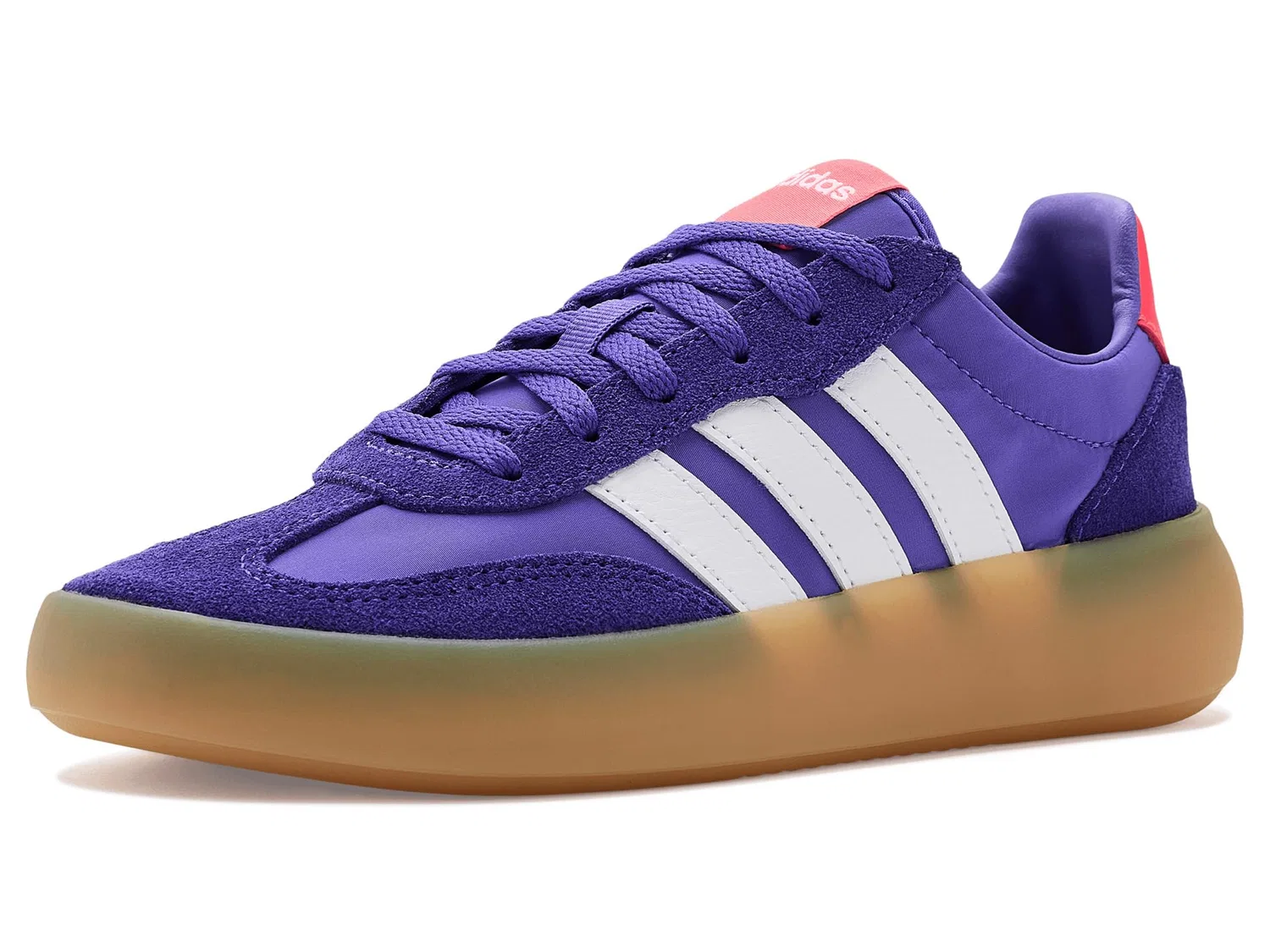 Кроссовки Barreda Decode Elastic Lace Shoes (для маленьких и больших детей) Adidas Kids, Solar Purple/White/Solar Turbo — фото 2