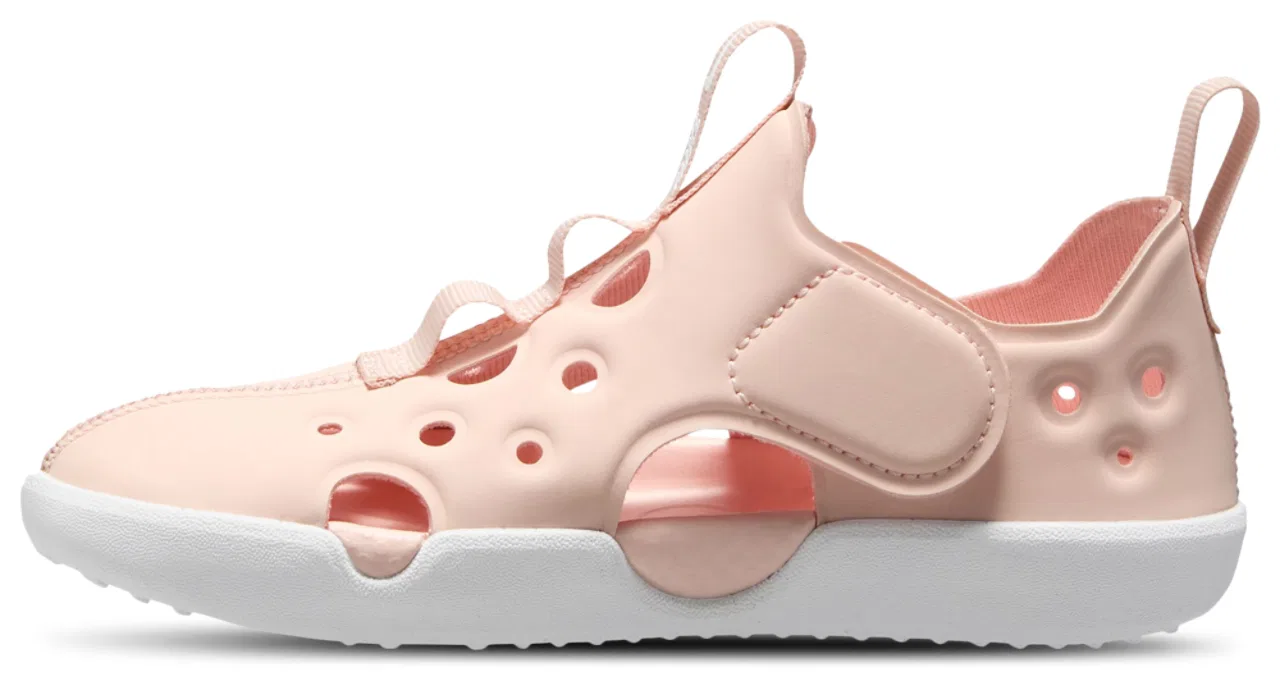 Сандалии для девочек Sunray Protect 4 Nike, белый/розовый — фото 2