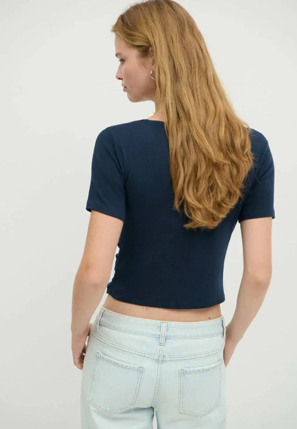 Футболка с принтом для подростков Mango Kids, Royal Blue — фото 3