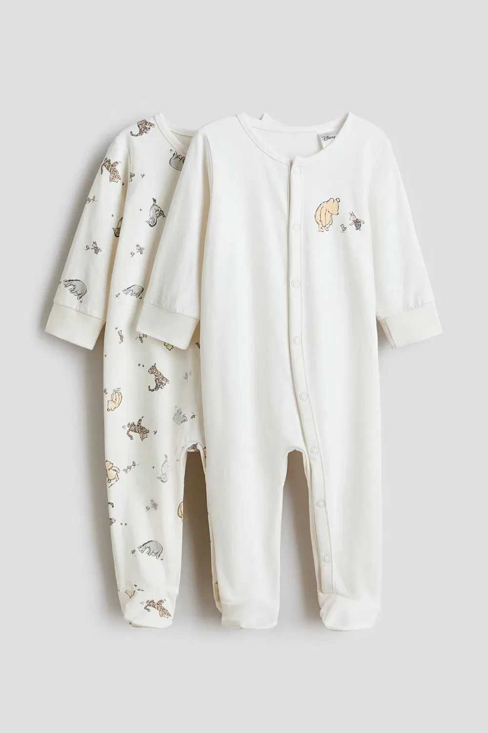 Комплект из 2 пижам с закрытыми ступнями H&M, Weiß/Pu Der Bär