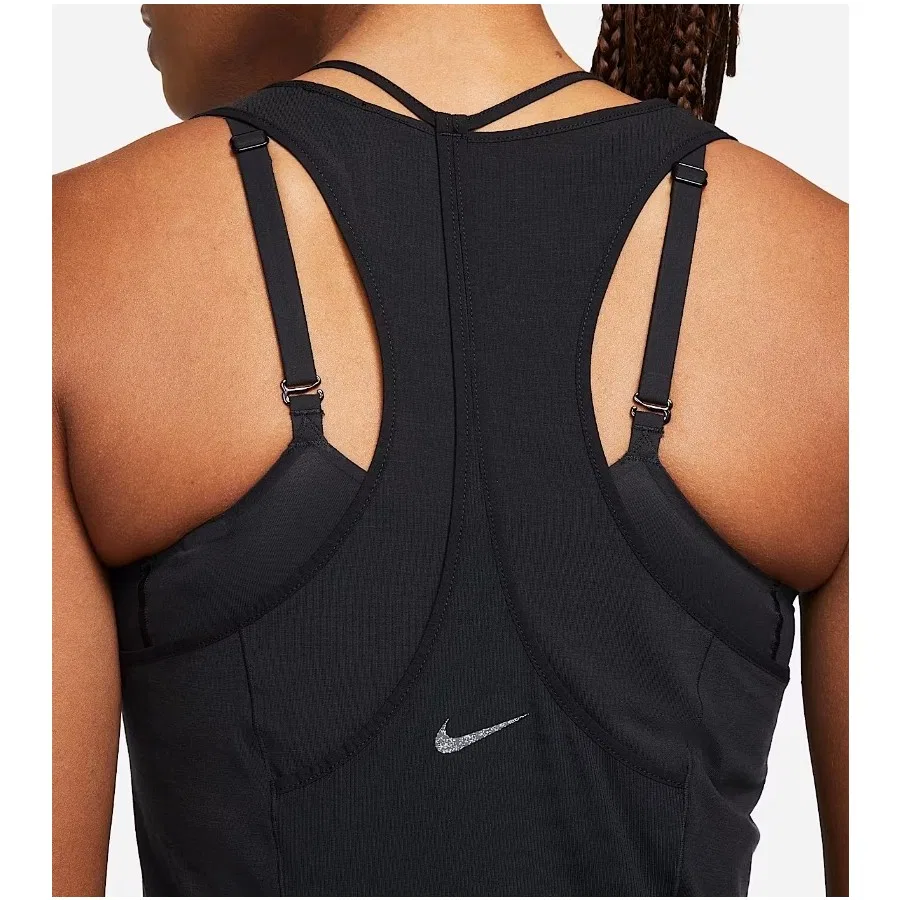 Спортивный топ Nike Yoga Dri-Fit Luxe Ribbed, Черный — фото 2