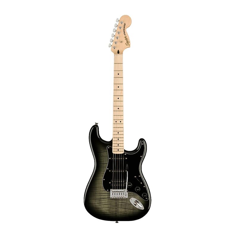 

Гитара Fender Affinity Series Stratocaster FMT HSS с кленовым С-образным грифом (кленовый гриф, черный взрыв) Fender Affinity Series Stratocaster FMT HSS Guitar (Black Burst)
