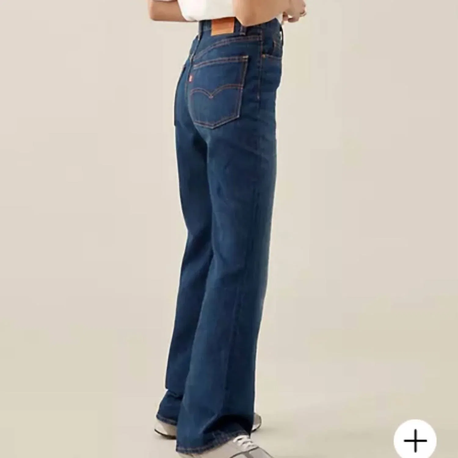 Женские джинсы-клеш с высокой посадкой 70's High Rise Flare Jeans Levi's, синий — фото 4
