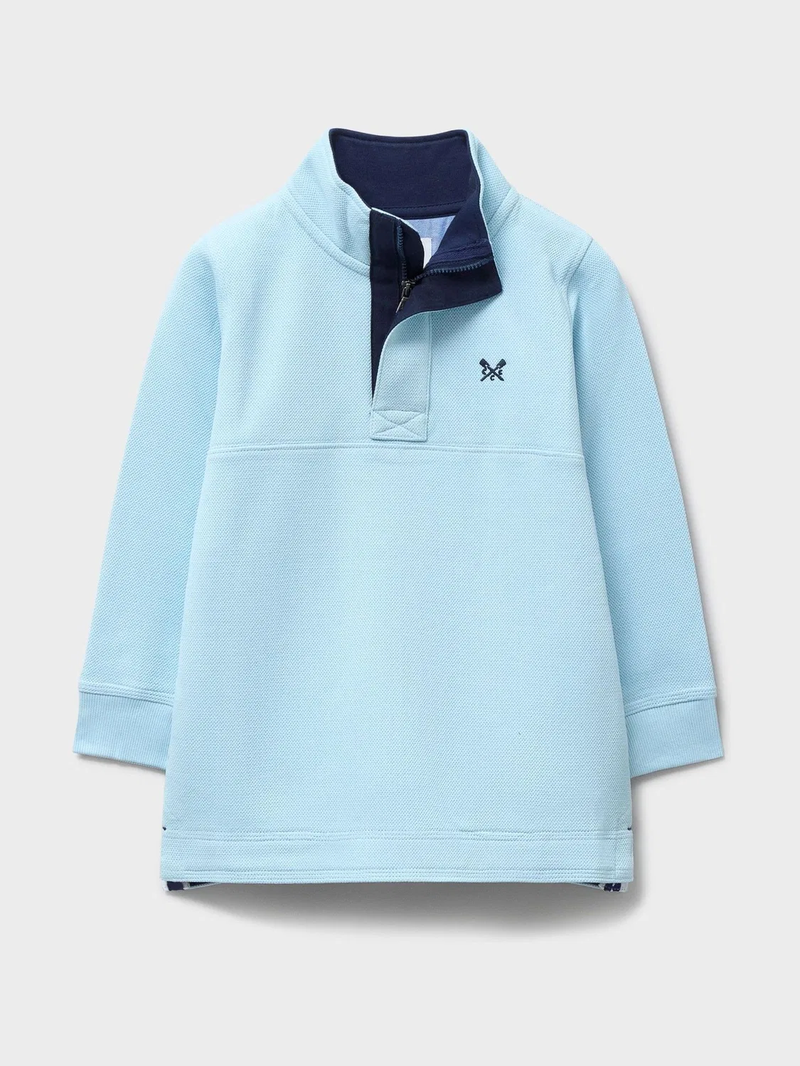 Свитшот из пике Padstow Crew Clothing, синий