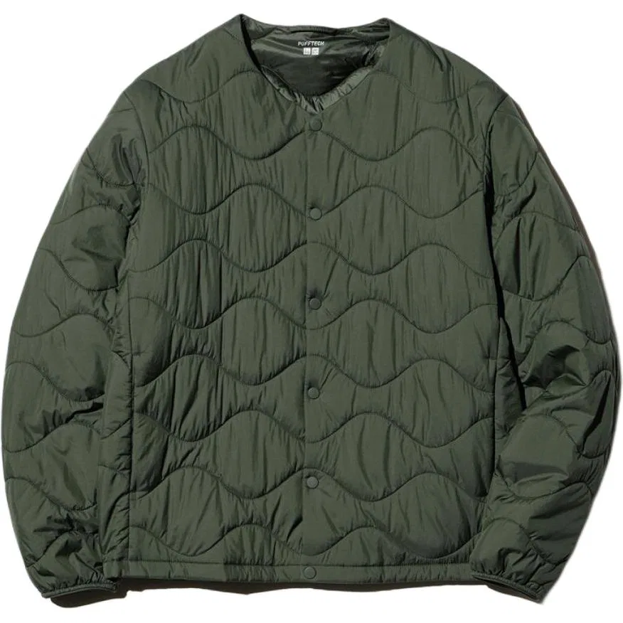 Детское пальто-пуховик с воротником-стойкой Dark Olive UNIQLO