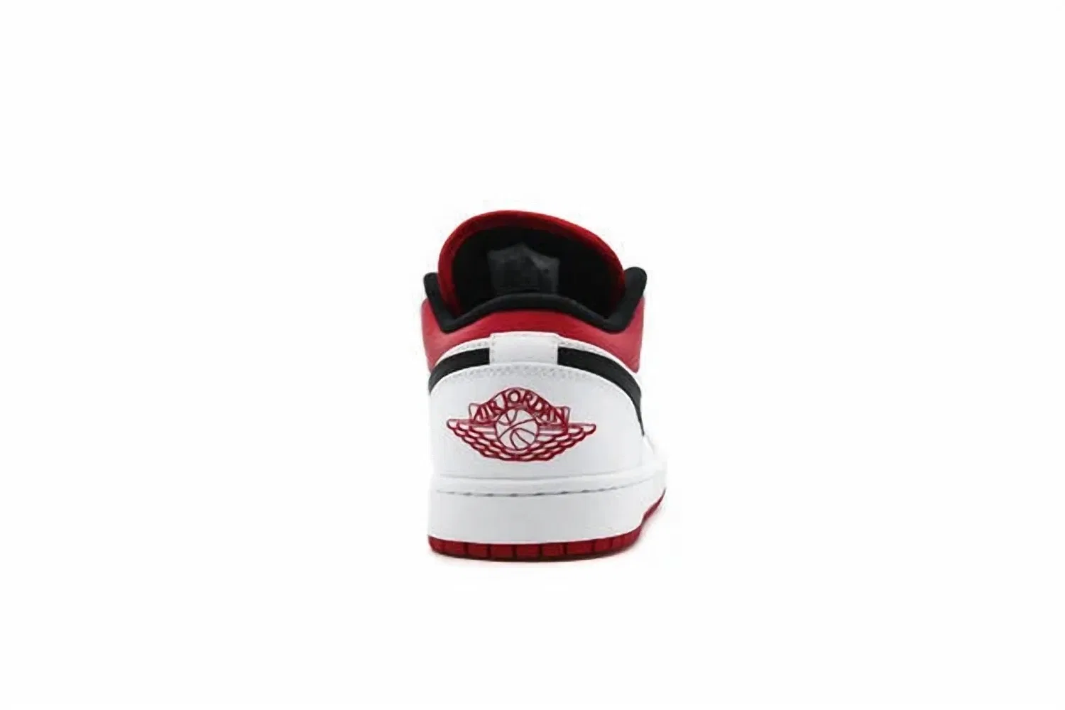 Детские кроссовки Air Jordan 1 Low, White/Gym Red-Black — фото 4
