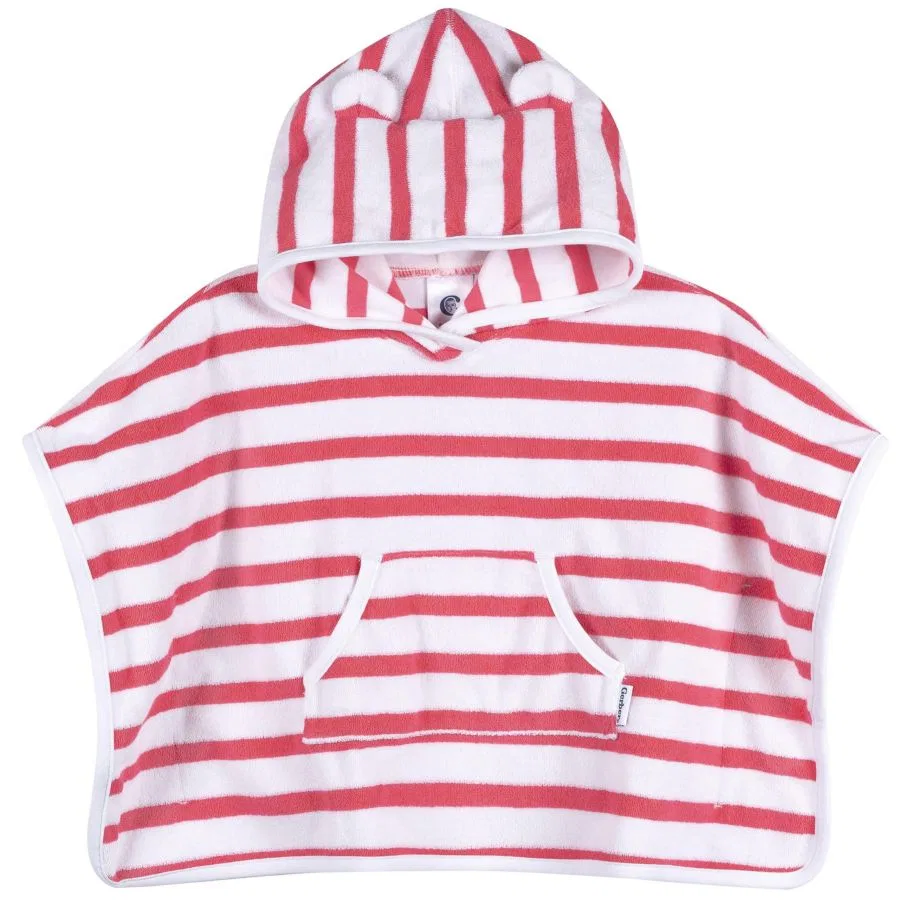 Детский пляжный халат с капюшоном, модель Baby Swim Coverup Gerber, Pink