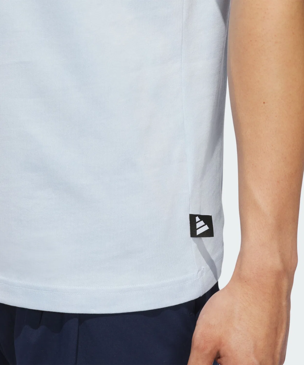 Мужская футболка с коротким рукавом из хлопка Adidas Golf F.O.P Graphic, Blue — фото 2