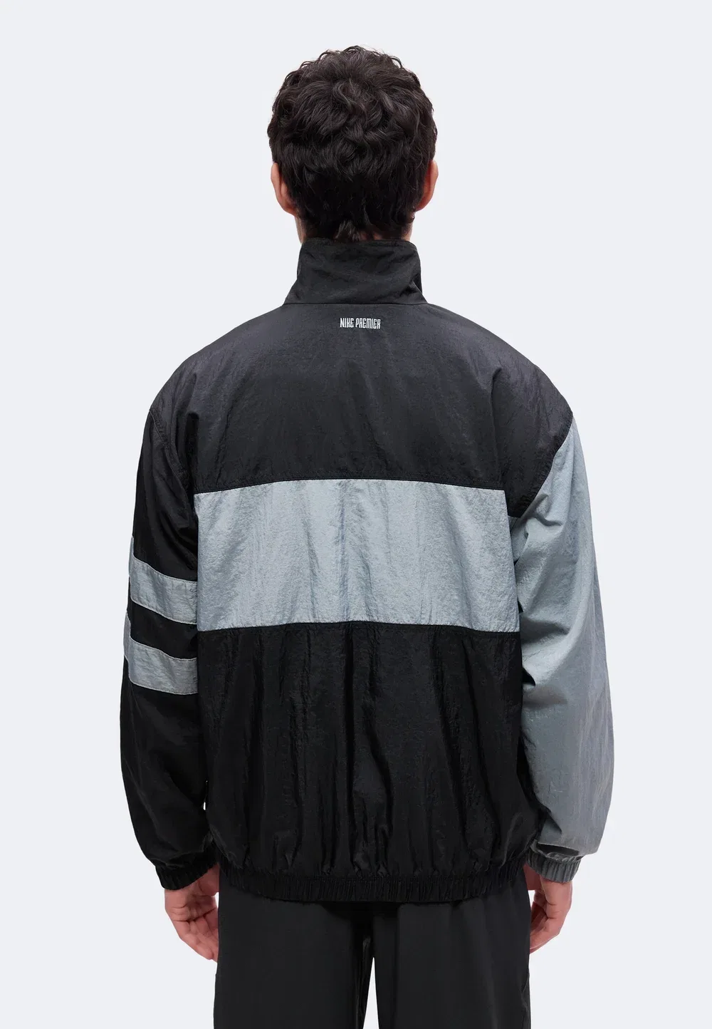 Мужская футбольная спортивная куртка - тренировочная куртка Nike Performance, Black/Cool Grey — фото 3