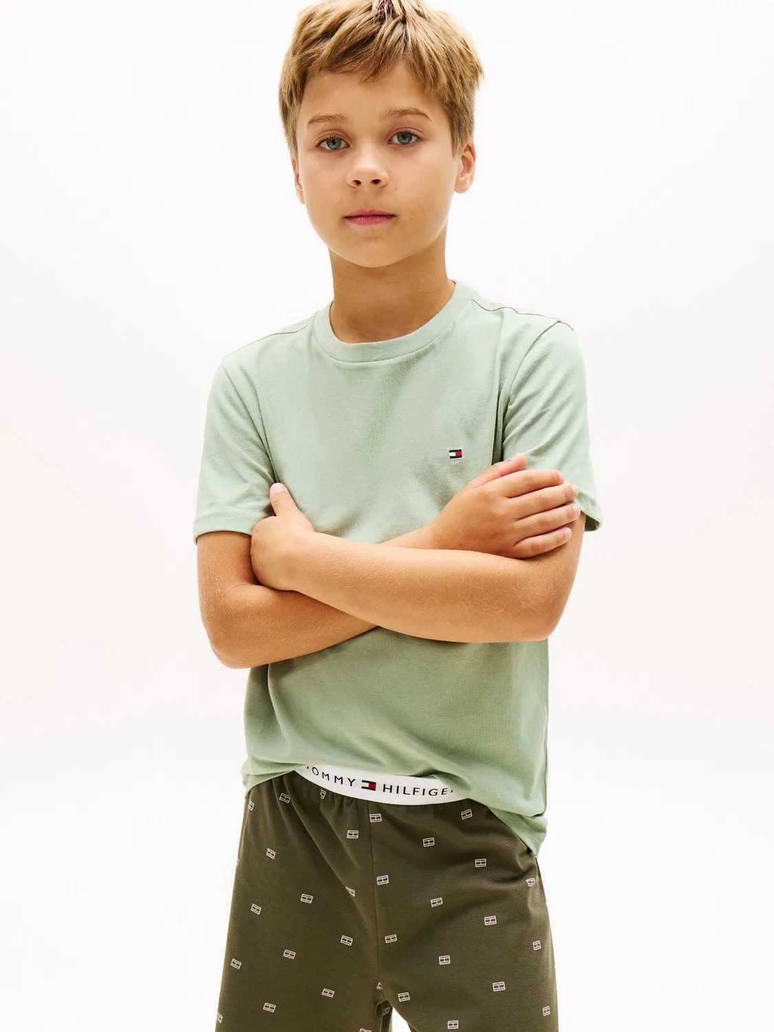 Футболка с круглым вырезом, 2 шт. Tommy Hilfiger, зеленый — фото 2